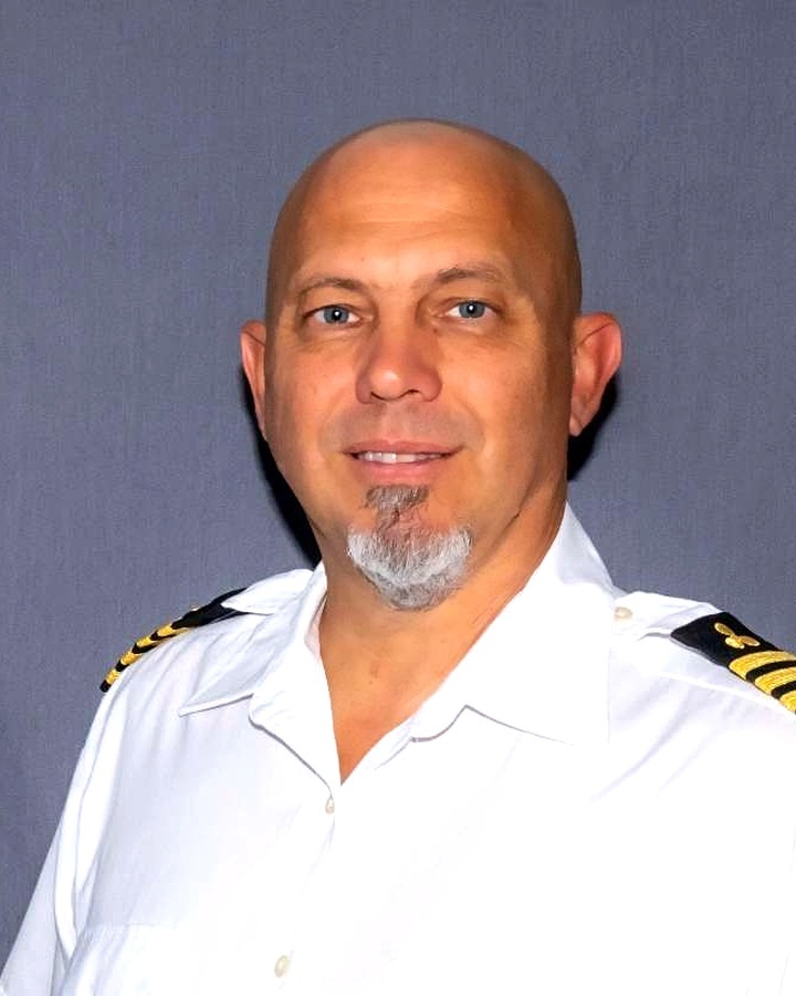 Stephan Bester in his yacht engineering uniform